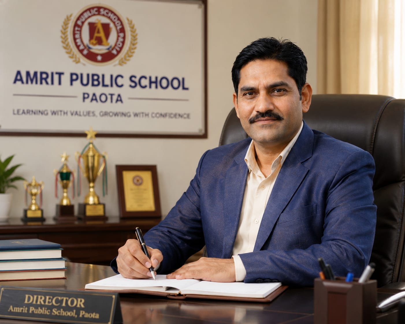 Shri Charan Singh Sisodiya, Director of Amrit Public Sr. Sec. School, Paota
